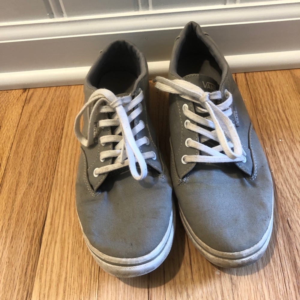 Grey Women’s Vans Size 8
